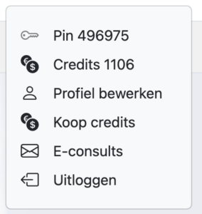 Klant account Mediums en Paragnosten